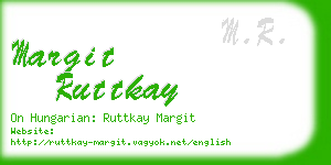 margit ruttkay business card